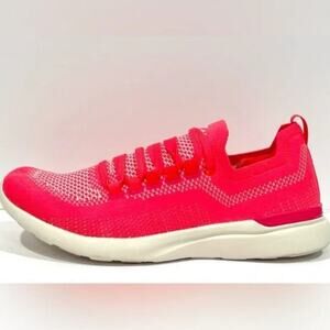 APL Techloom Breeze Athletic Propulsion Lab Low Top Sneakers Neon Pink Women's